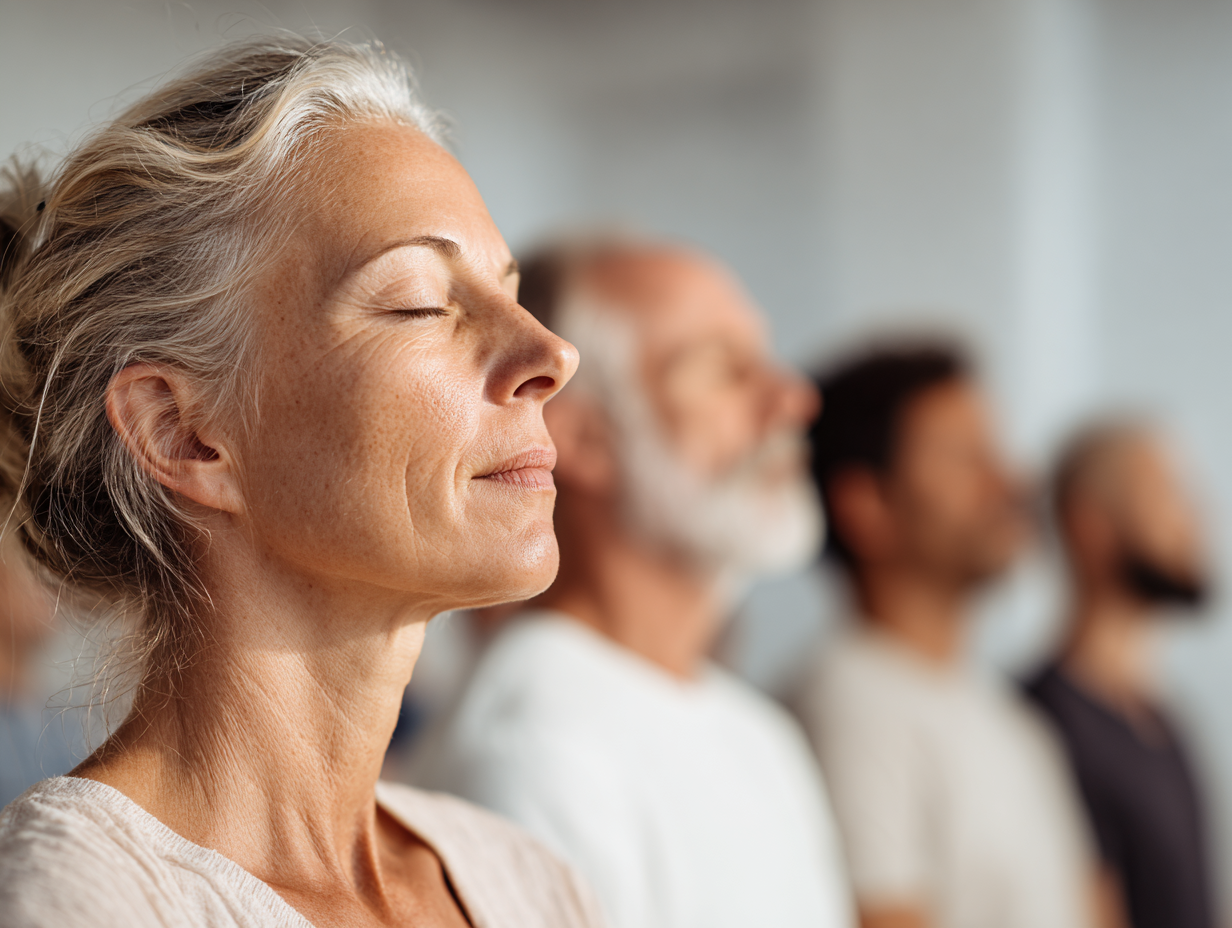 Jóga gyakorlat természetes környezetben